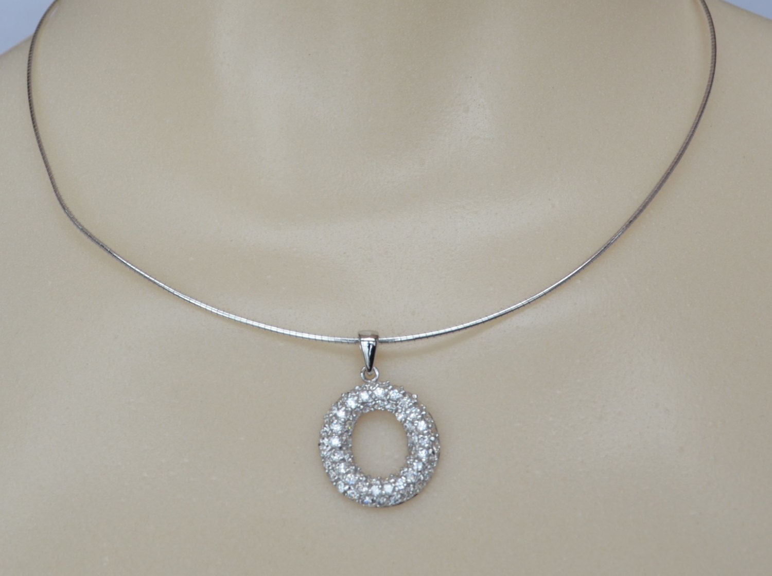 Sterling Silver Necklace CZ Eternal Love Pendant