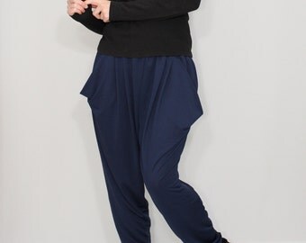 navy blue baggy pants