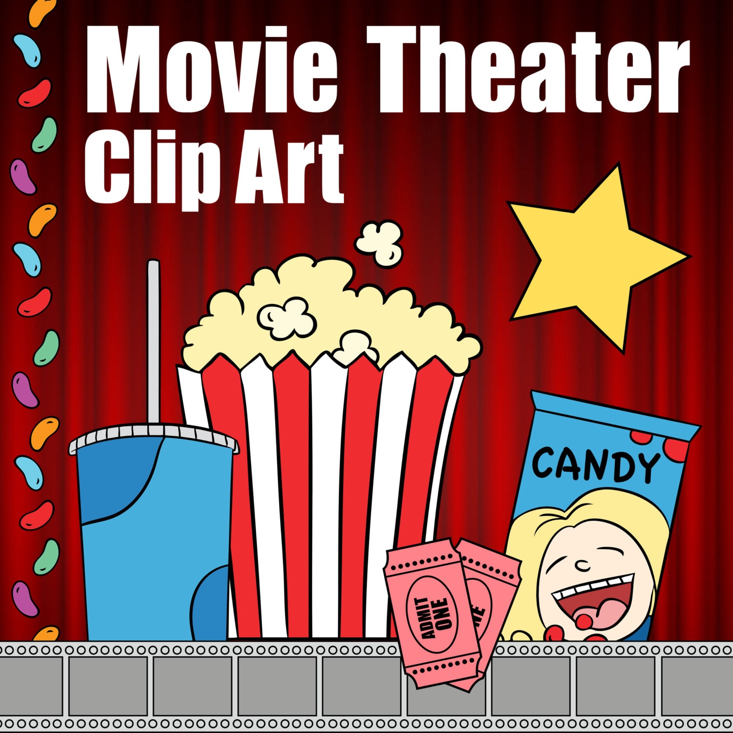 Movie Theater Clip Art Theater Clipart Drive In Clip by ...