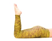Yellow Zebra Tye Dye Leggings, spring leggings
