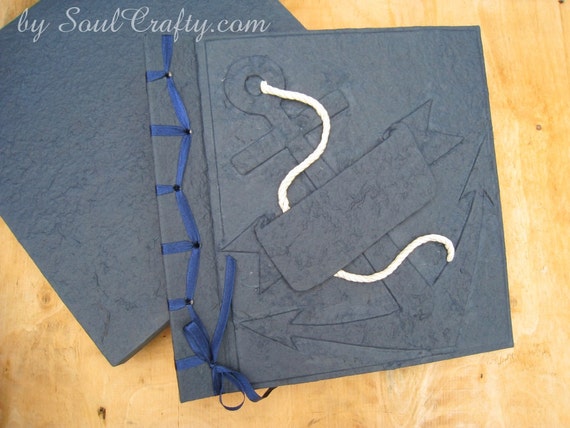 Nautical Guest book Personalized Beach Wedding Guest Book Photo album Scrapbook Anchor Guest book Summer Wedding Gift idea Il_570xn