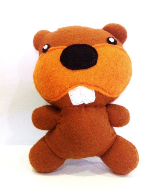 the gaming beaver toast plush toy