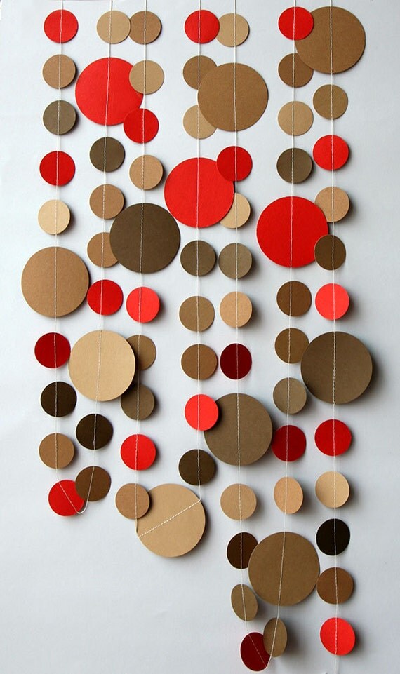 red brown garland rustic wedding rustic decor rustic red brown garland rustic wedding rustic decor rustic
