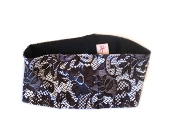 Black Lace Insulin Pump Waist Pouch
