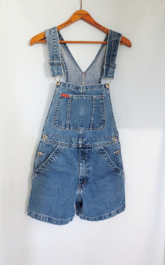 Ikeda Denim Bib Overall Shorts Made in Canada Size by hatboxpantry