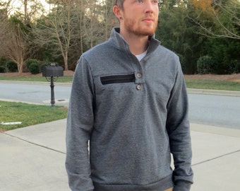 Specialty Sweater Gray for Chemotherapy Patients from One Day Apparel