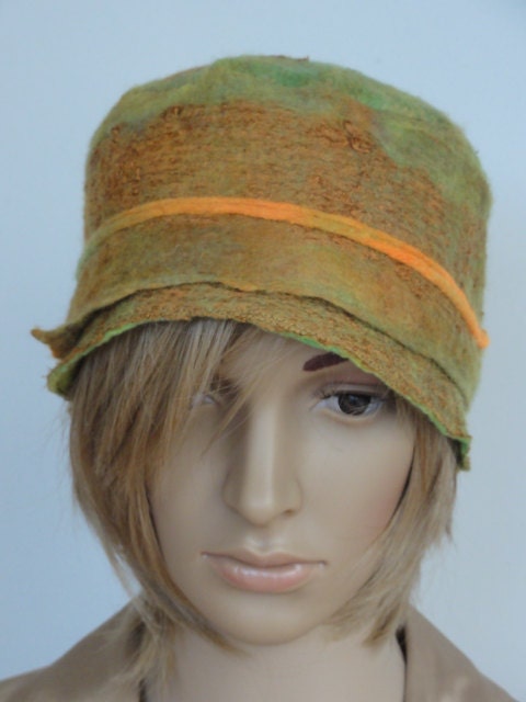 20% off Unique handmade felted hats wool hat by FeltedFashion