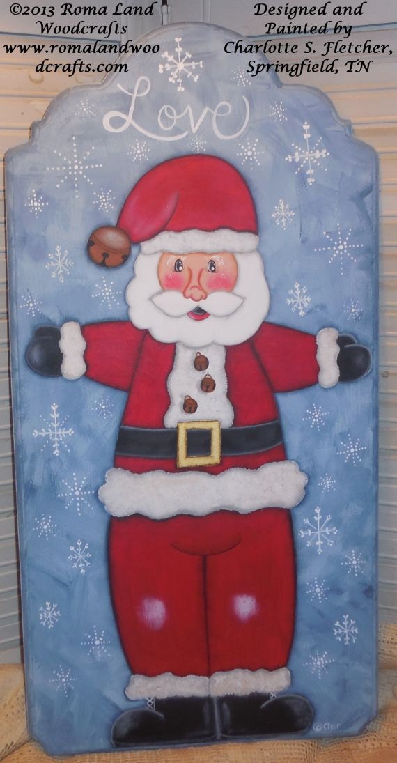 Santa EPATTERN Tole Painting Pattern make it yourself