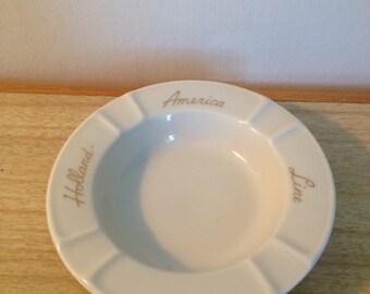 Vintage Holland America Line Ashtray