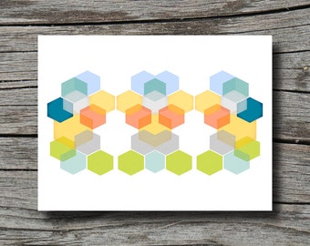 Popular items for modern hexagon on Etsy