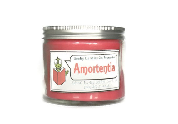 Amortentia Potion Scented Soy Jar Candle 8oz. Harry Potter, Soy Candles UK, Geek Candle. UK Candles, Soy Candle, Tin Candle, Geek Candle,