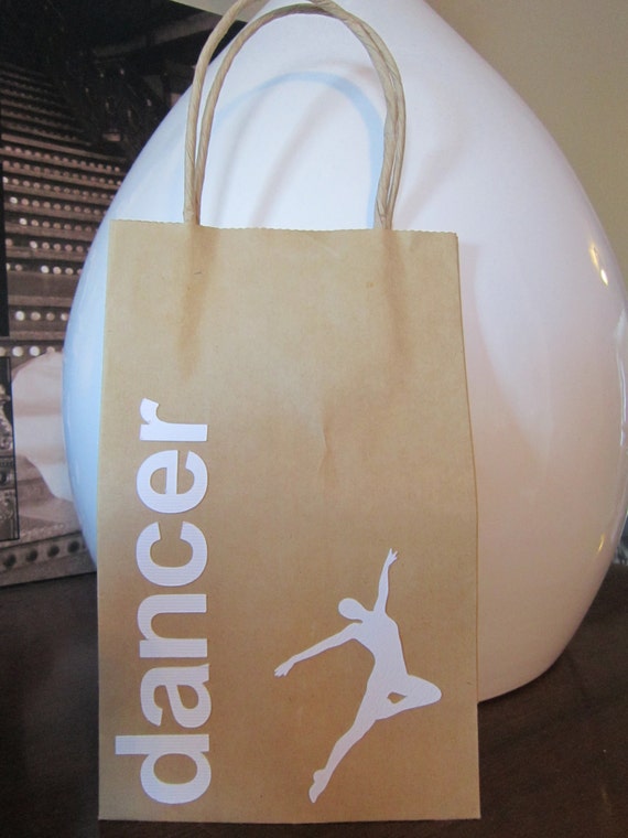 Items similar to Customizable Gift Bags...DANCER... DANCE/ Personalized