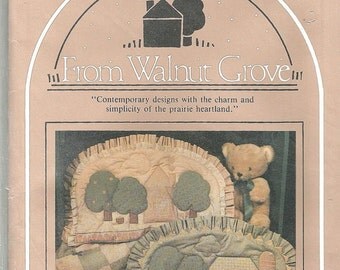 From Walnut Grove My Babys farm and house headboard quilts sewing pattern uncut Printed pattern 2 quilt styles Unisex vintage 80s 90s