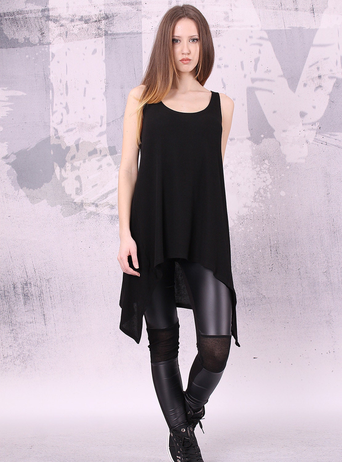 asymmetrical tunic top