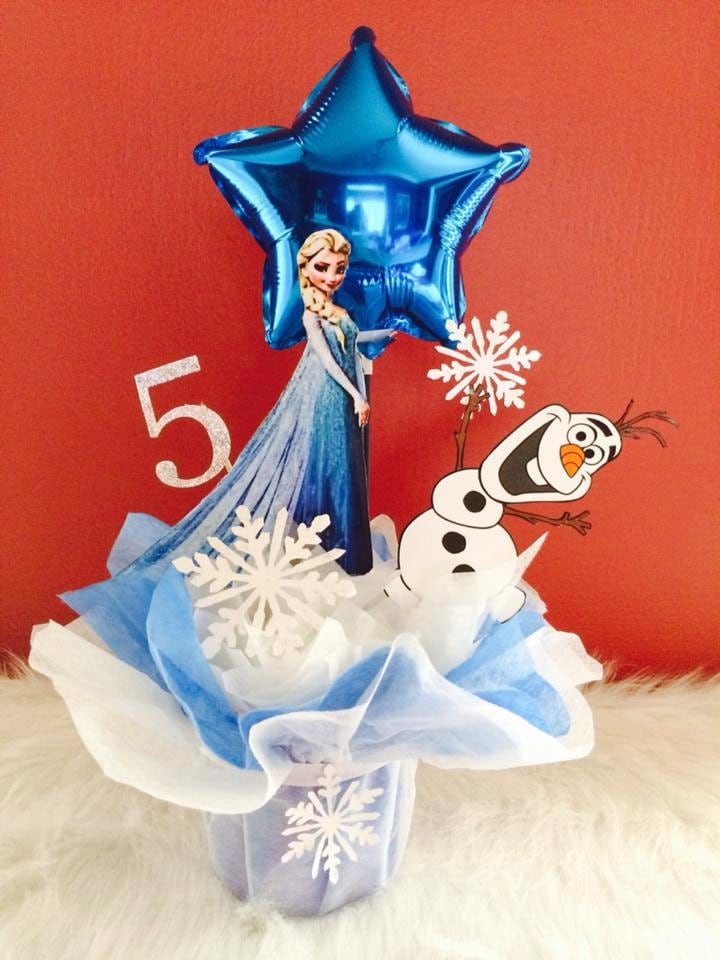 Items similar to Frozen Centerpiece, Frozen Party, Frozen Theme, Frozen Cake Topper, Olaf Cake