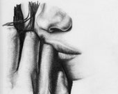 Fine Art Print of pencil drawing - art print - pencil drawing - black and white print - wall decor - illustration