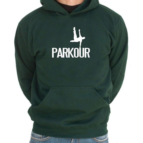 Items Similar To Parkour Silhouette Hoodie On Etsy