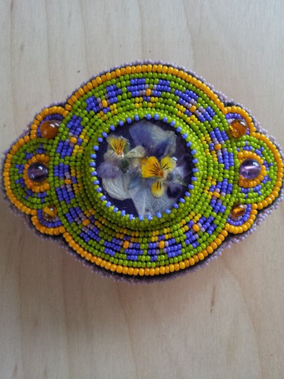 Beaded Hair Barrette