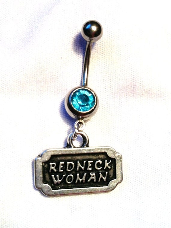 Redneck Woman Navel Ring Redneck Navel Ring Teal By Geturshineon 3354
