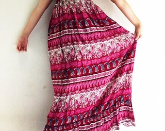 Thai Women Maxi Dress Gypsy Dress Boho Dress Hippie Dress