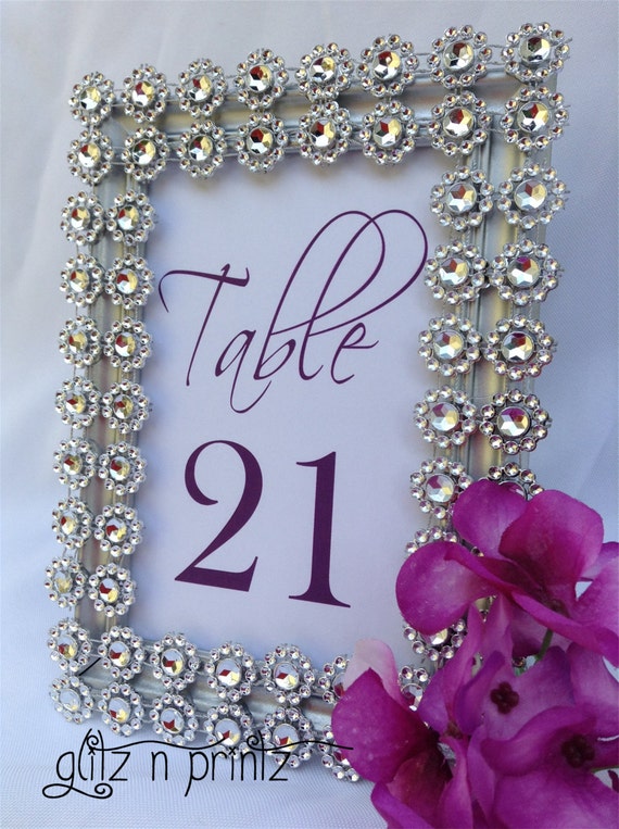 20 Silver 4 x 6 Frames Silver Wedding Frames by GlitzNPrintz