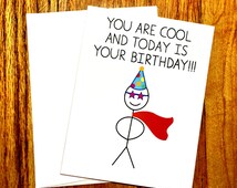 Popular items for male birthday cards on Etsy