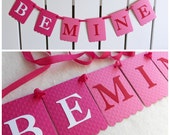Be Mine Banner - Embossed Hearts - READY TO SHIP - Valentine's Day Decoration Valentine Home Decor Valentine Garland Il_170x135