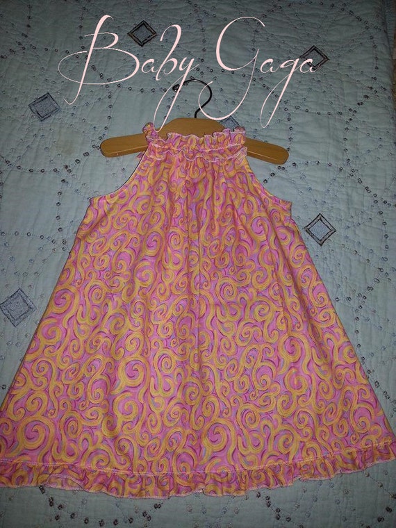 Items similar to Ruffled Pillow Case Dress on Etsy