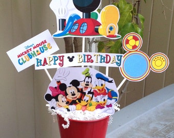 Mickey Mouse Clubhouse Centerpiece - Minnie Birthday Party - Table Decoration - TOODLES