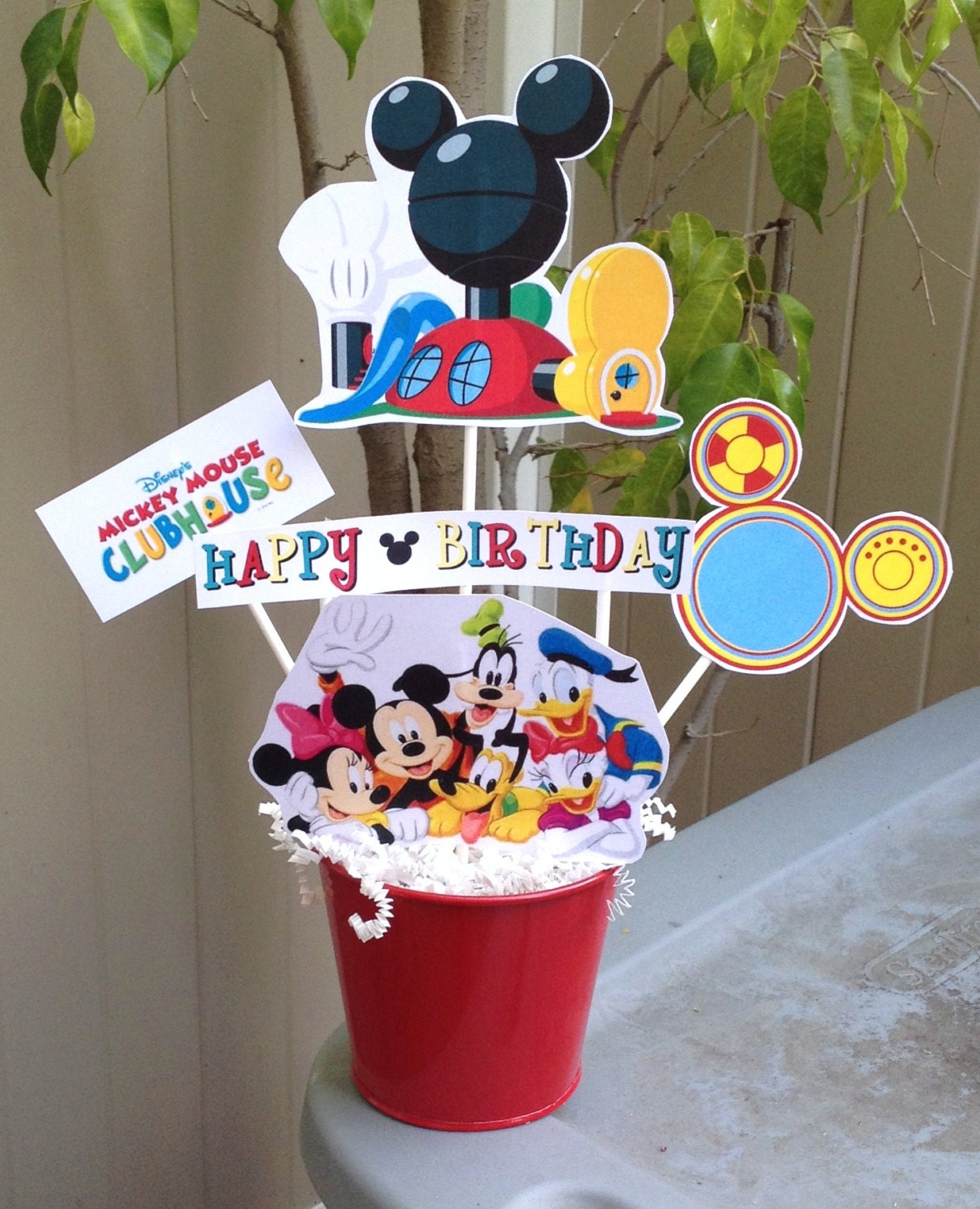 Mickey Mouse Clubhouse Centerpiece Minnie Birthday Party