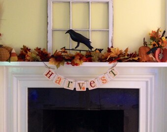 Fall decoration Harvest Fall Banner Autumn Thanksgiving Decoration Fall Garland Fall HARVEST Fall Garland Photo Prop