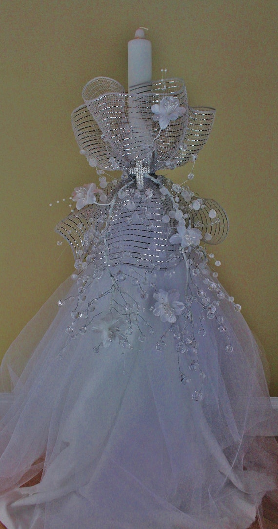 Orthodox Baptism/Christening Candle by CandlesBySimka on Etsy