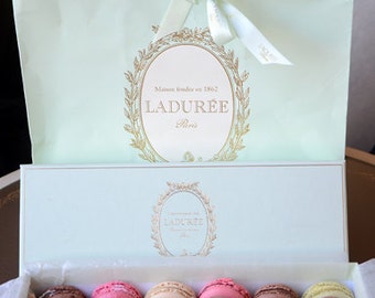 Paris Photography, Laduree Box Macarons, Paris Laduree Patisserie Macarons Box Photo, Paris Laduree Macarons, Paris Kitchen Food Photography