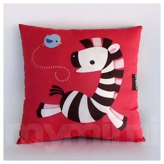 12 x 12 Animal Pillow Zebra Pillow Stuffed Animal