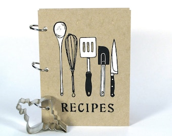 Blank Recipe Book - Utensils (5 in. x 7 in.) - Size No.2