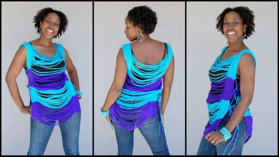 Items similar to Crochet Tank Top - Cover up - Tank Top - Custom Color ...