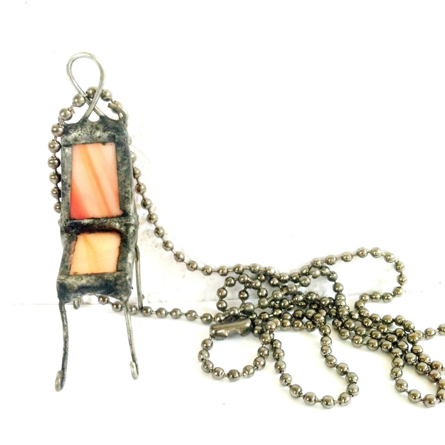 Chair Necklace Quirky Jewelry Soldered Sweetheart Chair