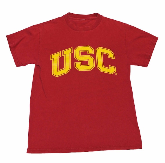 Vintage 90s USC Trojans Shirt Mens Size Small by VintageMensGoods