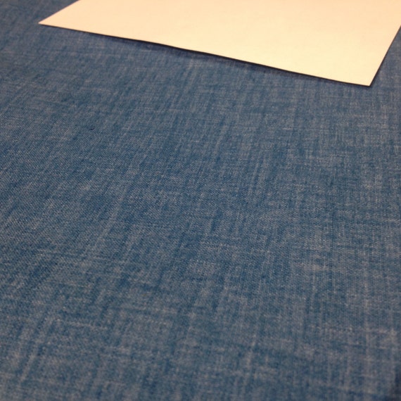 Vintage Blue Kettle Cloth 1 1/8 Yards