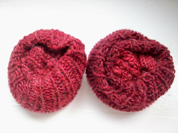 Chunky warm leg warmers wool alpaca mix dark by SpinningStreak