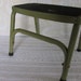 Vintage Metal Stool, Industrial Chic metal bench, Corner Tuck, Primitive Vintage Decor, industrial display stool, Industrial metal stool
