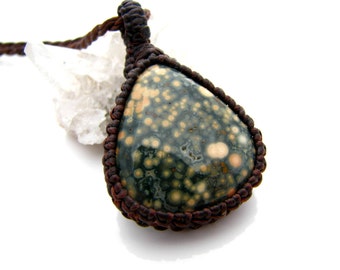 Ocean Jasper Necklace / Summer necklace / Sea Green / Green / Orbs ...