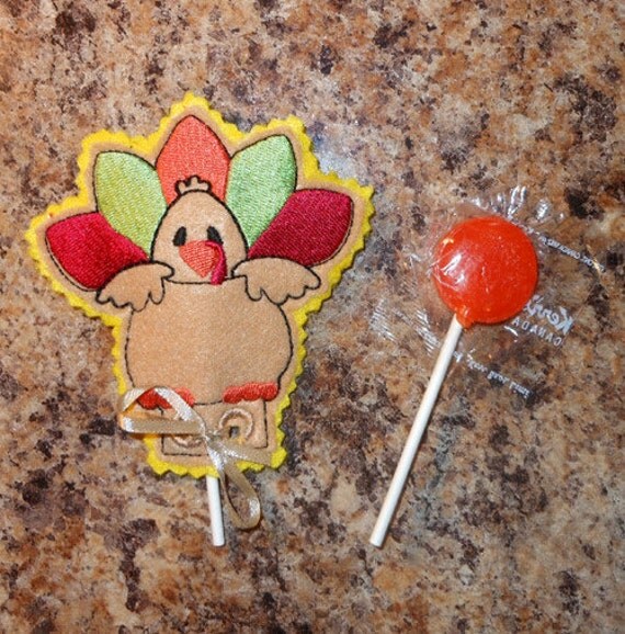 Turkey lollipop cover party favors Il_570xn