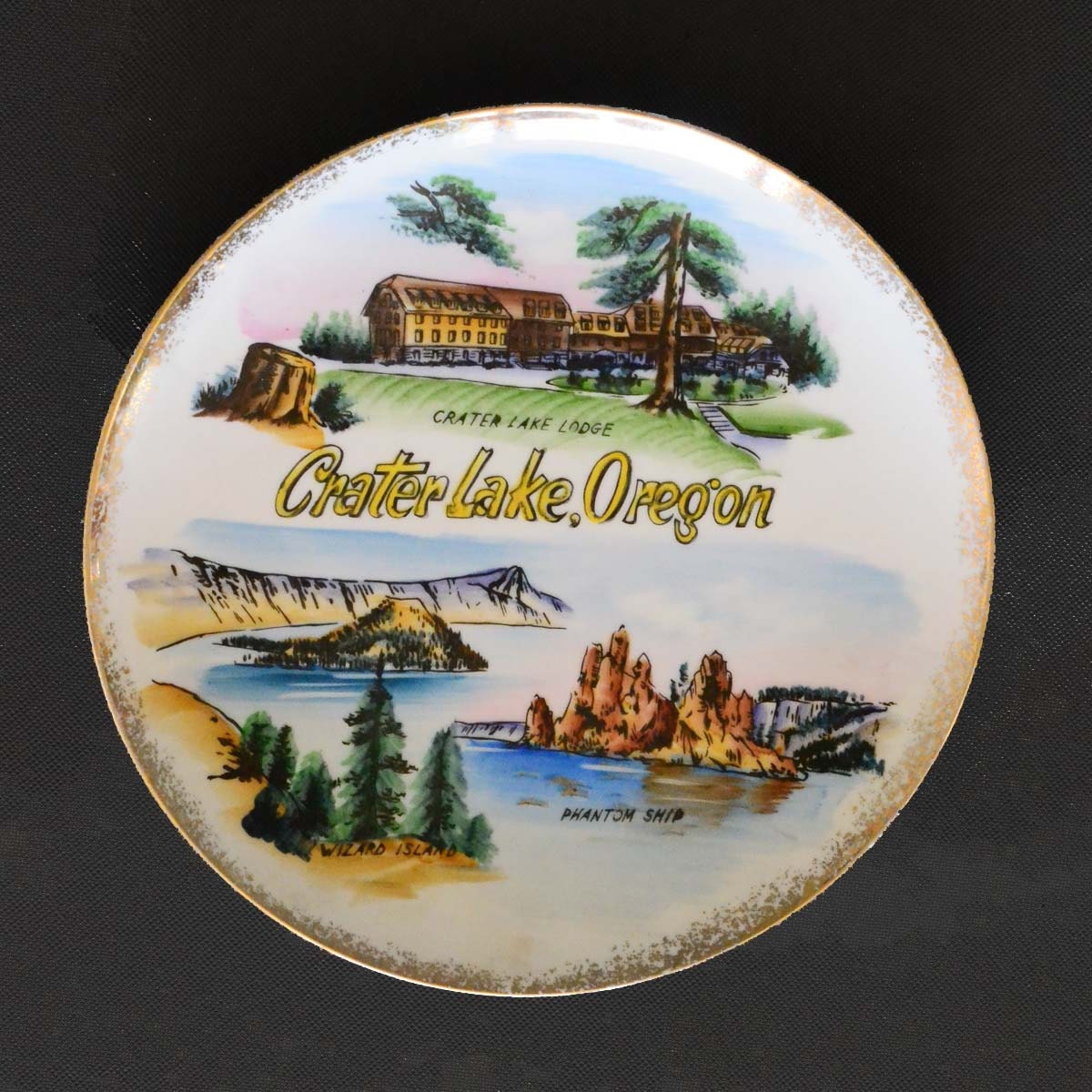 Crater Lake Oregon Souvenir Plate