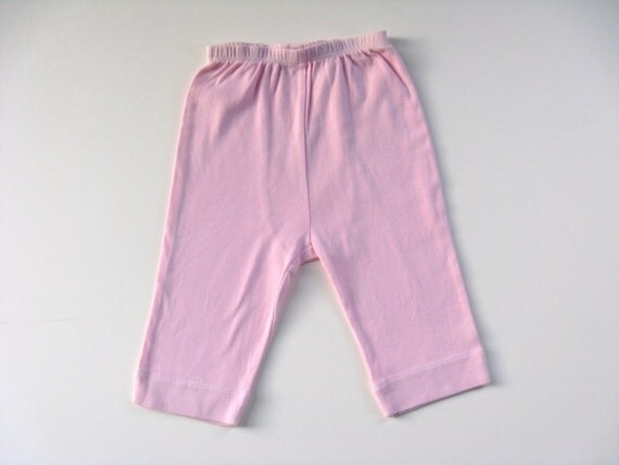 Girls Yoga Pants, Diaper Cover, Baby and Toddler, Hand Dyed Pink