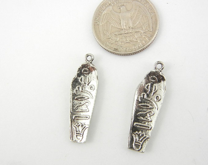 Pair of Pewter Mummy Charms