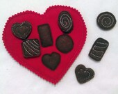 Candy heart shapes matching felt game great for quiet books or busy bags Il_170x135