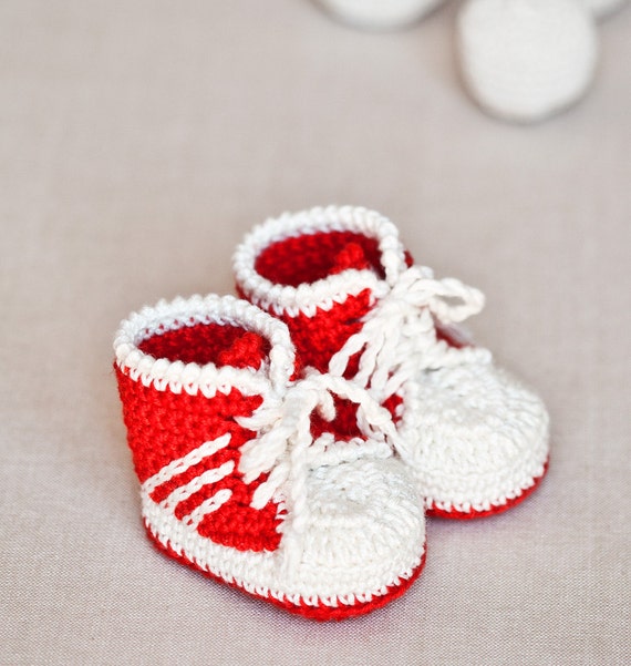 crochet for pattern shoes tennis baby file)  (tennis Booties (pdf Baby Crochet Sneakers  shoes Baby PATTERN