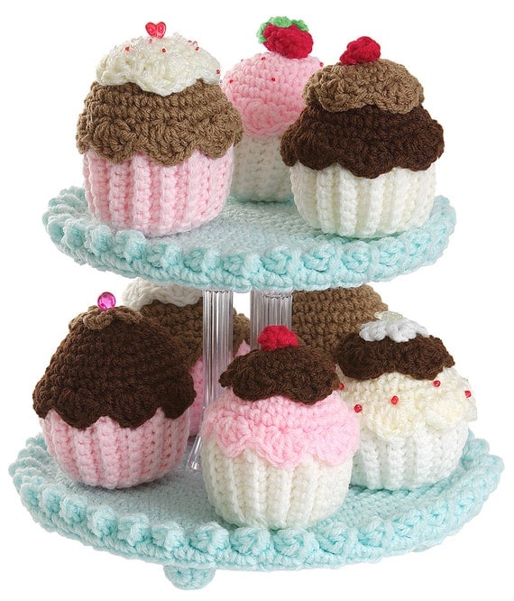 Crochet Cupcake Tree pattern pdf