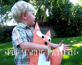 PDF Sewing Pattern Fox Stuffed Animal